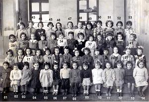 ECOLE LAMORICIERE FILLES 1949 CP MELLE EVESQUE